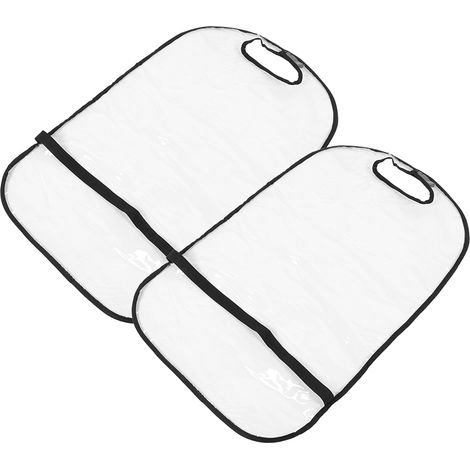 Protège-dossier de siège épais 2 pièces, housse transparente anti-coups pour enfant, grande taille, protection auto, nettoyage facile, voiture camion SUV (1/5)