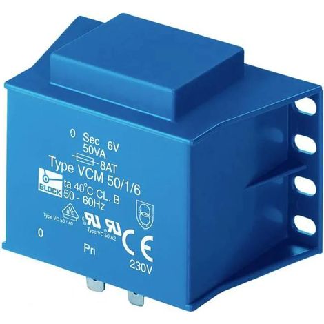 Block VCM 50/1/24 Transformador 50 VA 24 V CA