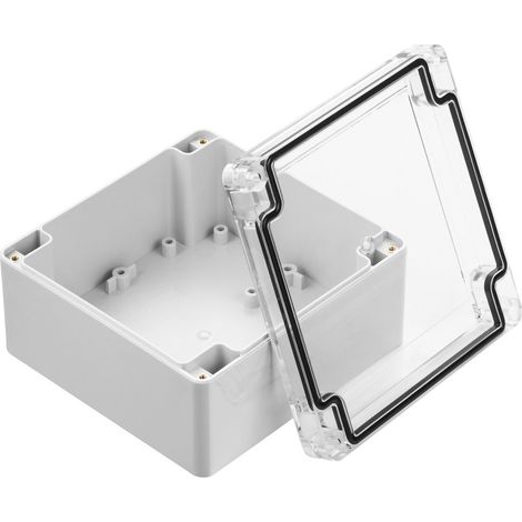 Boîtier RS PRO en Polycarbonate, 119.8 x 119.8 x 60.1mm, Gris IP67, Blindé ( Prix pour 1 ) (1/3)