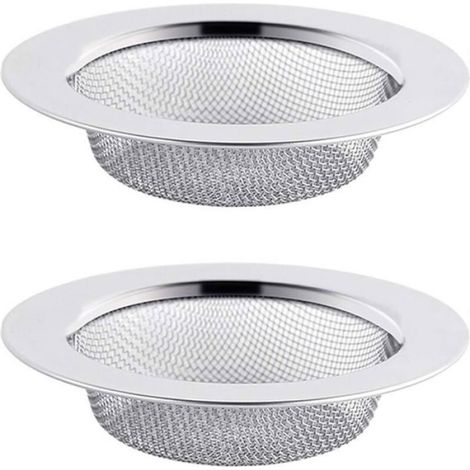 Filtre À Évier - Acier Inoxydable 7,5 cm - Pour Cuisine Et Salle De Bain - 2 Pièces (1/4)
