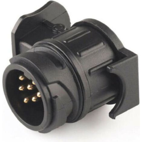 Adaptateur étanche pour remorque : conversion de connecteur 13 broches vers 7 broches, noir (1/5)