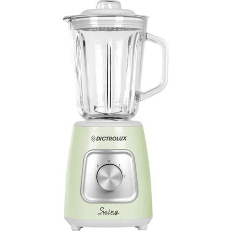 Trade Shop - 1000w Blender Con Cáufal De Cristal 1.5lt 2 Velocidad + Pulso Vintage Retro Design -