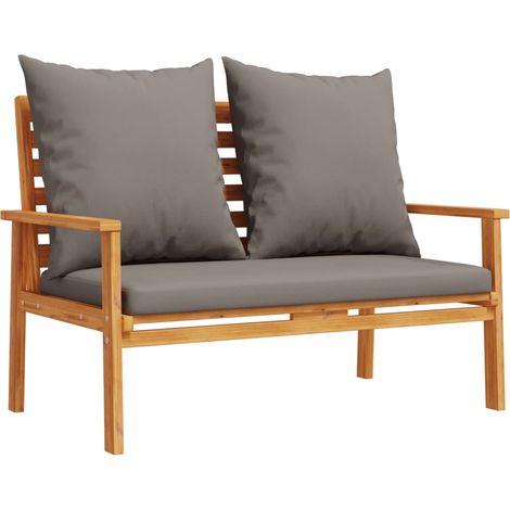Canapé de jardin,Canapé d'extérieur,Sofa de jardin 120 cm avec coussin bois d'acacia massif CFW698421 (1/5)