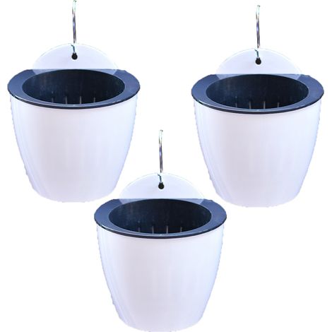 Jardinière Murale Hydroponique - Bac Auto-Irrigué en Résine - Pour Jardin Vertical Intérieur Extérieur - 1 Pièce (1/5)