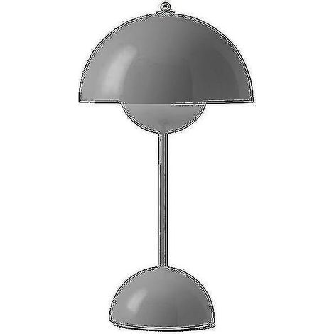 Lámpara de mesa nórdica recargable con forma de flor, lámpara de mesilla con forma de hongo, decoración de mesa de dormitorio, luz nocturna - yuyu (1/5)