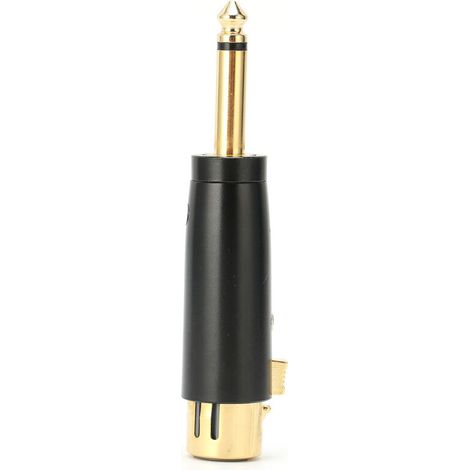 Adaptateur XLR Femelle vers Jack 6.35mm Mono Mâle pour Micro Guitare Interface Audio (1/5)