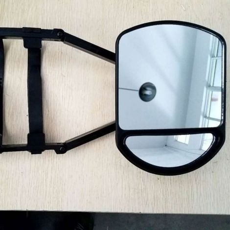 Rétroviseur Caravane - Miroir Double Avec Insert Angle Mort - Universel Pour Camping-Car Et Remorque - 1 Pièce (1/5)