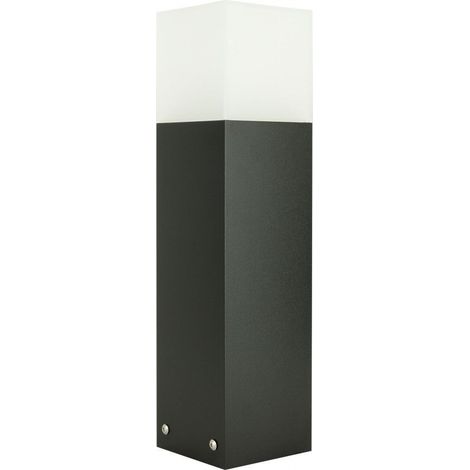 Paletto luce esterno 40cm E27 nero IP44 SU-MA Cube (1/4)