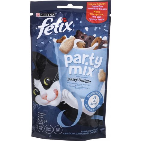FELIX PARTY MIX DÉLICES LACTÉS - 60G - FRIANDISES POUR CHAT 12337132 (1/3)