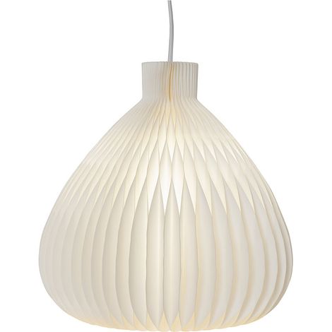 Abat-jour « Nid d'abeille » en papier FSC, blanc, pliable, pour douille E14, 38 cm