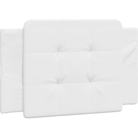 Maison Exclusive - Kopfteil-Kissen "Zadar" Weiß 90 cm Kunstleder