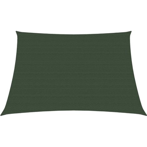 Vela ombreggiante 160 g/m² 3/4 x 2 m HDPE verde scuro 020009420