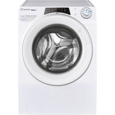 Candy Rapido' ROW4964DWMST1-S Lavasciuga Libera Installazione Caricamento Frontale Bianco D (1/5)