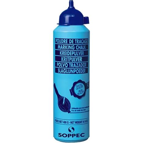 Poudre à tracer bleue - flacon 400ml