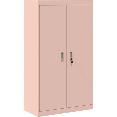 Storage Cabinet Pink 80 x 40 x140 cm Steel vidaXL