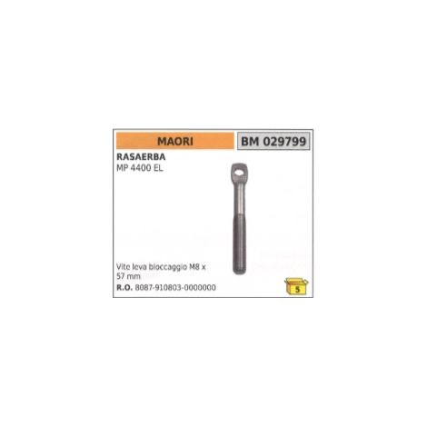 Tornillo de bloqueo de la palanca M8 x 57 mm MAORI cortacésped MP4400EL 8087-910803-0000000