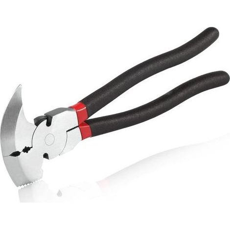 Pince à Clôture 26,7 cm - Outil Multifonction avec Tête Marteau et Charnières Renforcées pour Installation et Réparation de Grillages (1/5)