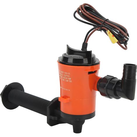 Pompe de Cale Submersible 12V pour Bateau, Aérateur de Cuve à Poissons 800GPH, Cartouche de Pompage pour Aquarium Marin, Pompe de Cale de Bateau (1/5)