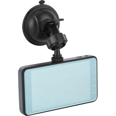 Enregistreur vidéo de conduite DVR à double objectif 4 pouces, écran tactile, capteur G, vidéo 1080p, grand angle 170°, vision nocturne (1/5)