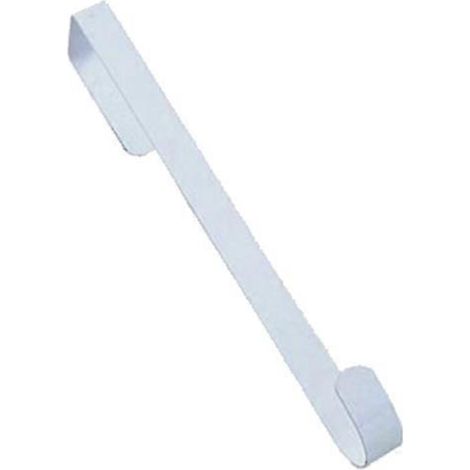 1123-71 Patère de porte robuste en métal, 30 cm, blanche, lot de 3 (1/2)