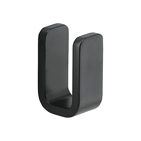 Appendiabiti da muro in ottone, acciaio inox e Cromall 3226 Gedy serie OUTLINE Nero Opaco (1/4)