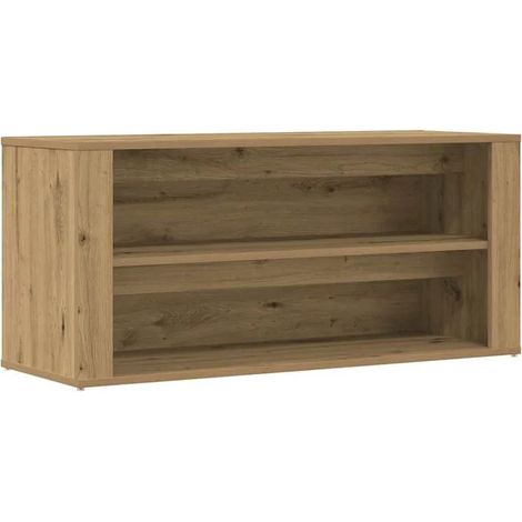 Tabouret à chaussures en chêne fait main, 100x35x45 cm, en bois d'ingénierie. (1/5)