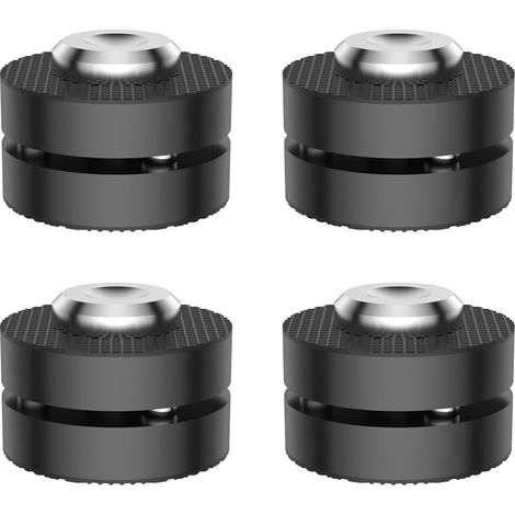 4 x HiFi Aluminum Speaker Stands, Shock Absorbers for High-Fidelity Devices (1/5)