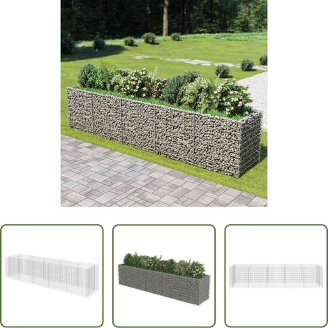 Hochbeet -  Gabionen-Hochbeet Verzinkter Stahl 450×90×100 cm (1/5)
