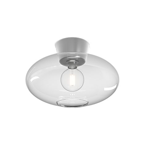 BulloXL Plafonnier Globe Aluminium, Verre Clair 1x E27