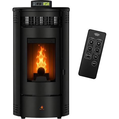 Poêle à granulés Étanche FLORA 9 kW + télécommande - (1/5)