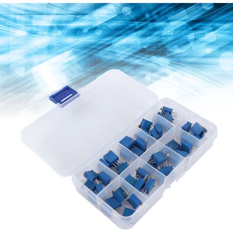 Los mit 50 einstellbaren Potentiometern 3296W, 100 Ohm - 100K, jeweils 5 Stück von jeder Spezifikation aus 10. (1/5)