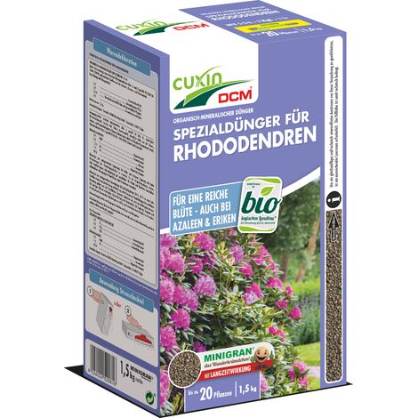 CUXIN DCM Spezialdünger für Rhododendren, Azaleen, Eriken 1,5kg