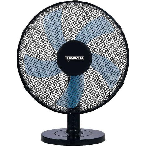 Termozeta Windzeta Plus TZWZ05PLUS Ventilatore da Tavolo Nero 45W 5 Pale Oscillante 40cm