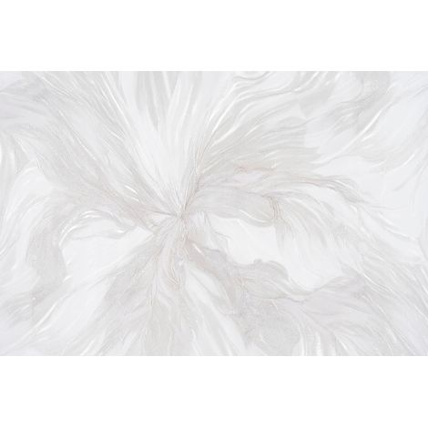 Papier peint vinyle sur intissé, formes floues, moderne, blanc et beige, 10 m² (1/2)