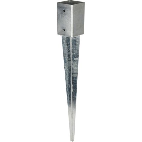 Einschlagbodenhülse verzinkt 91x91x750mm Einschlaghülse Bodeneinschlaghülse (1/3)