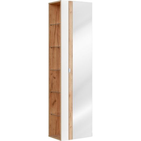 Grande armoire miroir murale - 45 x 33 x 170 cm - Elise White - Livraison gratuite (1/4)
