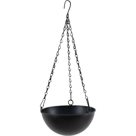 Lot de 3 supports muraux pour plantes suspendues, avec crochet et pot de fleurs (1/5)