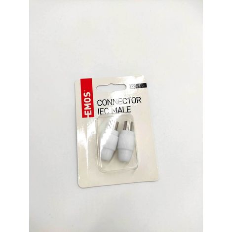 F-Stecker Emos IEC-Stecker 1 Stück (1/4)