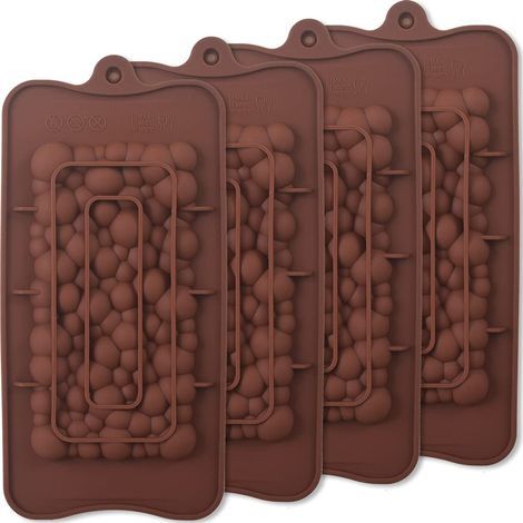 Bubbles Break Apart Schokoladen-Stäbchen aus Silikon, Eiweiß- und Energie-Stäbchen für das Haus, 4 Packungen (1/5)