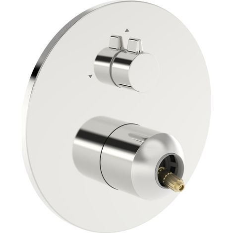 Hansa Fertigmontageset für zwei Abgänge, Wandmontage, Einhebelmischer, Rosette rund, Chrom, 82609020 (1/5)