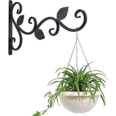 Support Mural Pour Plantes - Crochet De Jardin En Alliage D'aluminium - 30 Cm - Pour Intérieur Et Extérieur - Lot De 2 (1/5)
