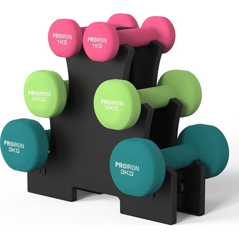Haltere en Néoprène 1-10KG, Non Roulant, pour Fitness/Maison (1/5)