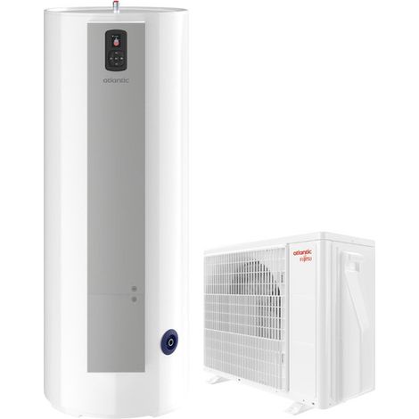 Atlantic – Ensemble chauffe-eau thermodynamique Calypso Split 270L vertical stable – COP 3,37 – Pilotage connecté via Cozytouch – ATLPACKSPLITCA270