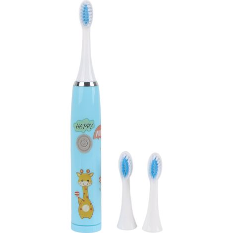 Brosse à dents électrique sonique pour enfants - 3 têtes de brosse incluses - Modèle cerf bleu - Automatique et ludique (1/5)