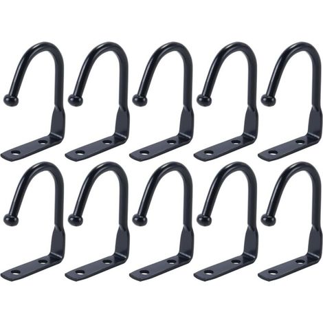 Lot De 10 Crochets Sous Armoire, Porte-tasses, Crochets Métalliques Sous Étagère, Cintres De Rangement Pour Ustensiles (1/4)