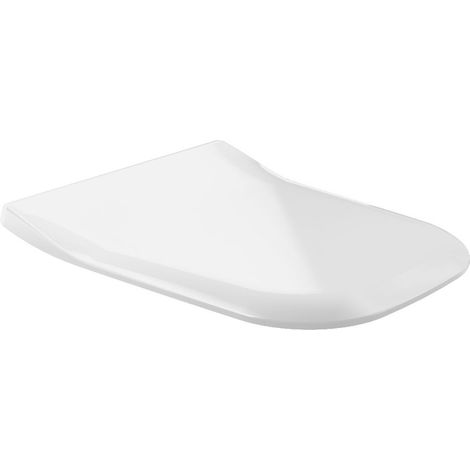 Siège WC VB SlimSeat Joyce 368x460x51mm Ovale SoftClosing QuickRelease Blanc Alpin (1/2)