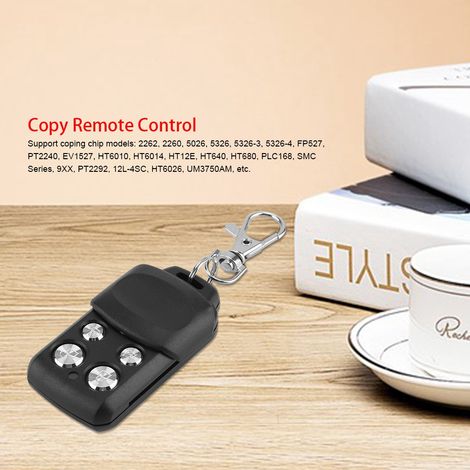 Télécommande de porte de garage 433 MHz, copie de télécommande, duplicateur universel de sécurité domestique, serrure