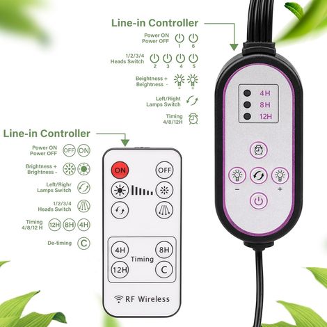 Grow Lights for Indoor Plants 80 LEDs 4 Arm Full Spectrum LED Grow ...