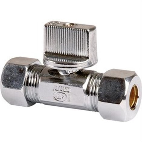 Robinet droit MM3/8'' bicône avec manette Ø10-12