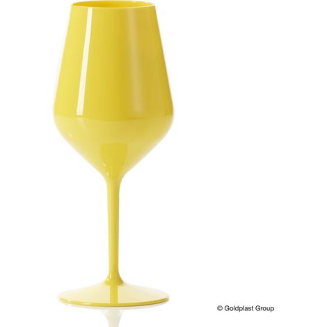 Gold Plast Calice Wine Cocktail 470 Cc Giallo Tritan